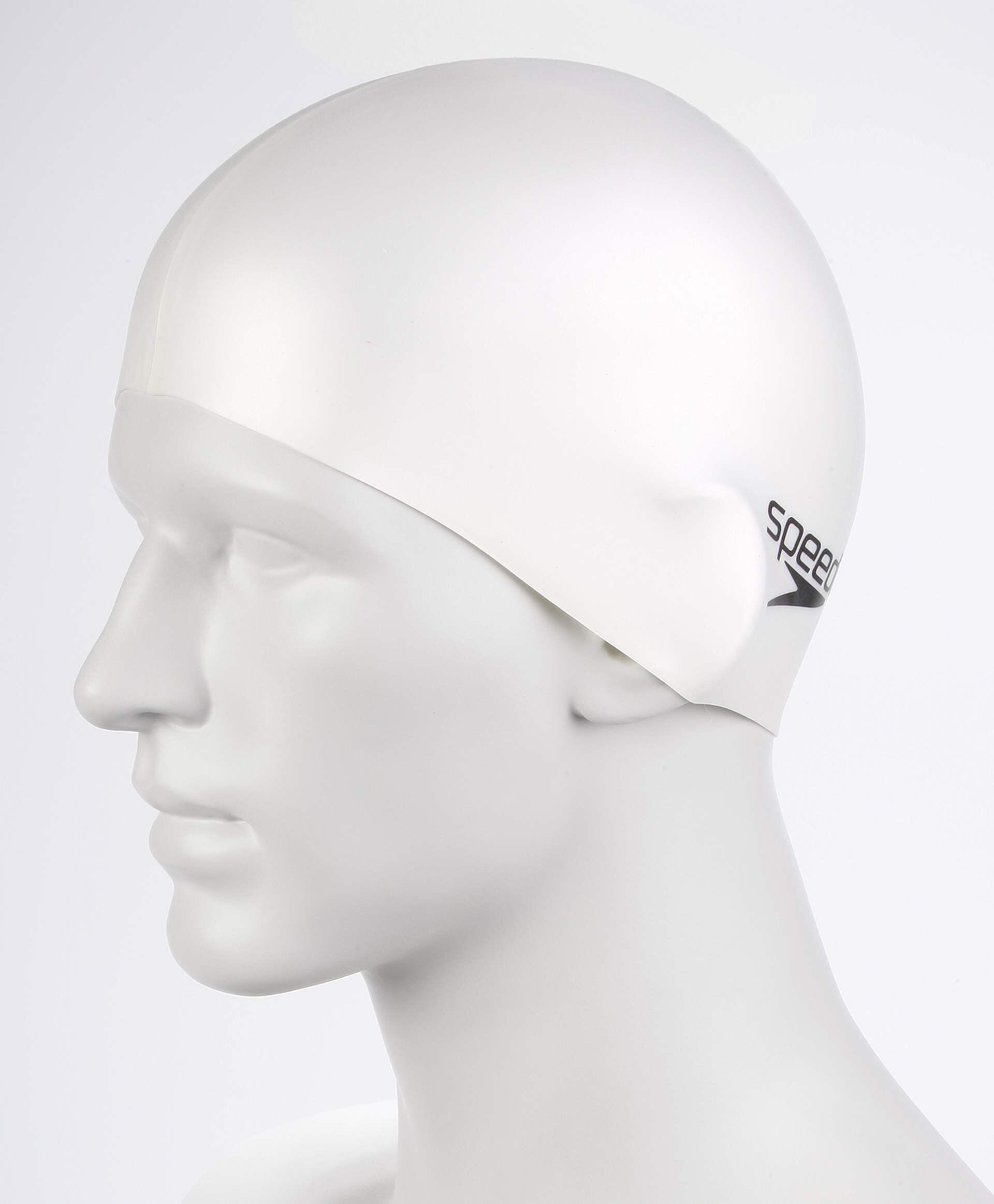 Speedo Silicone Swim Cap Blanc FLAT 2/4
