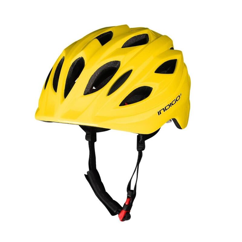 Casco de Bicicleta Infantil con Ventilación INDIGO 51-55 cm Amarillo