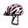 Casco de Bicicleta Adulto con Ventilación INDIGO 55-61 cm Blanco- Rosa