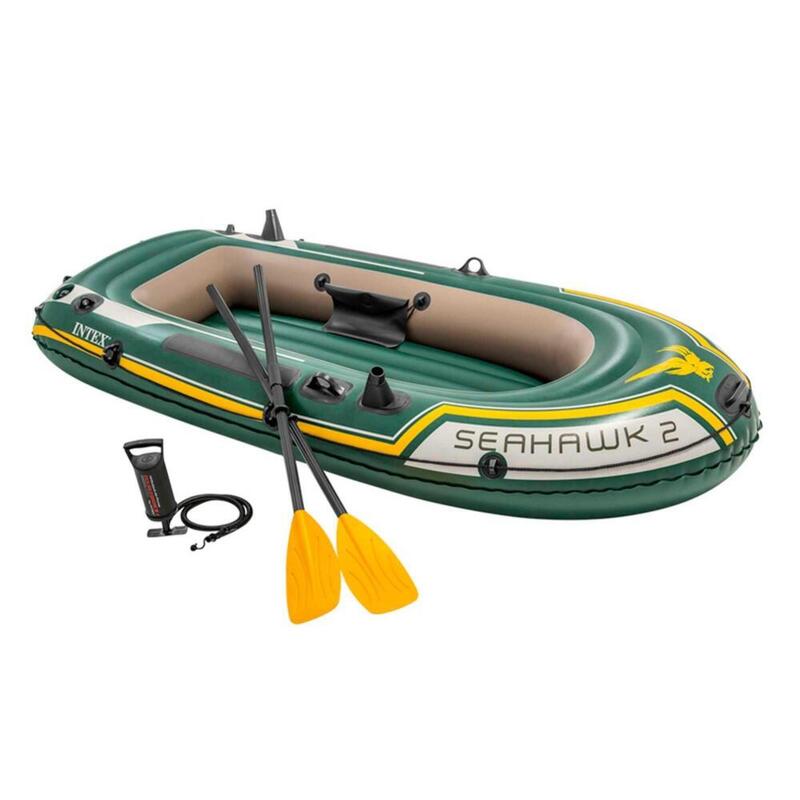 Barca hinchable Intex seahawk 2 & remos - 236x114x41 cm| 2plazas| kayak mar