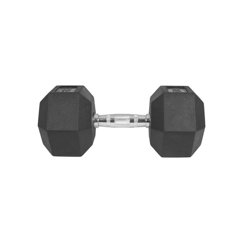 Dumbbell - 1 x 22,5 kg - Gietijzer - Hexagon - Halter