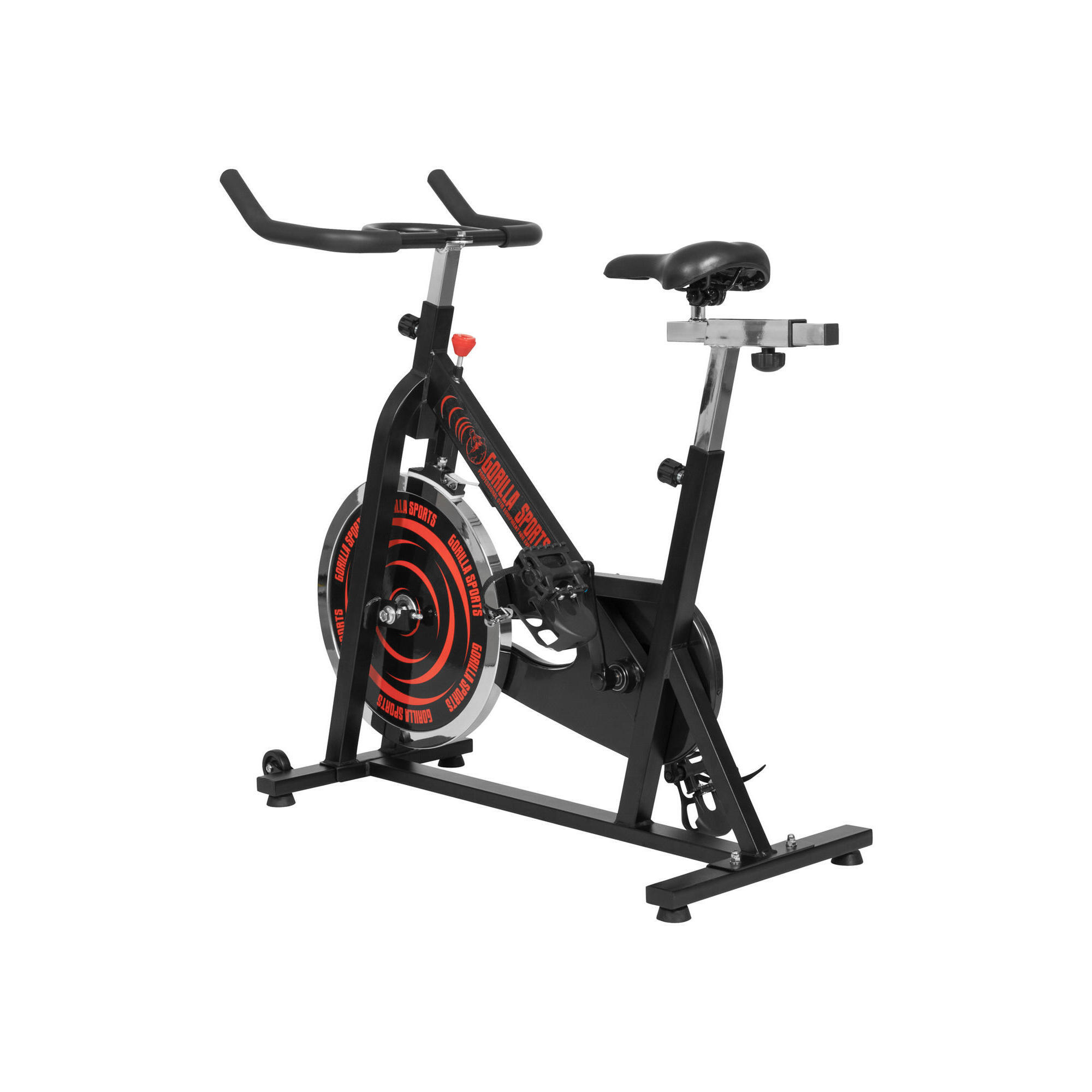 Bicicleta Indoor Gorilla Sports Rojo Negro Decathlon