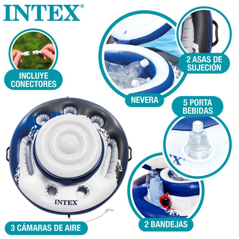 Geleira insuflável Intex river run - diâmetro 89 cm