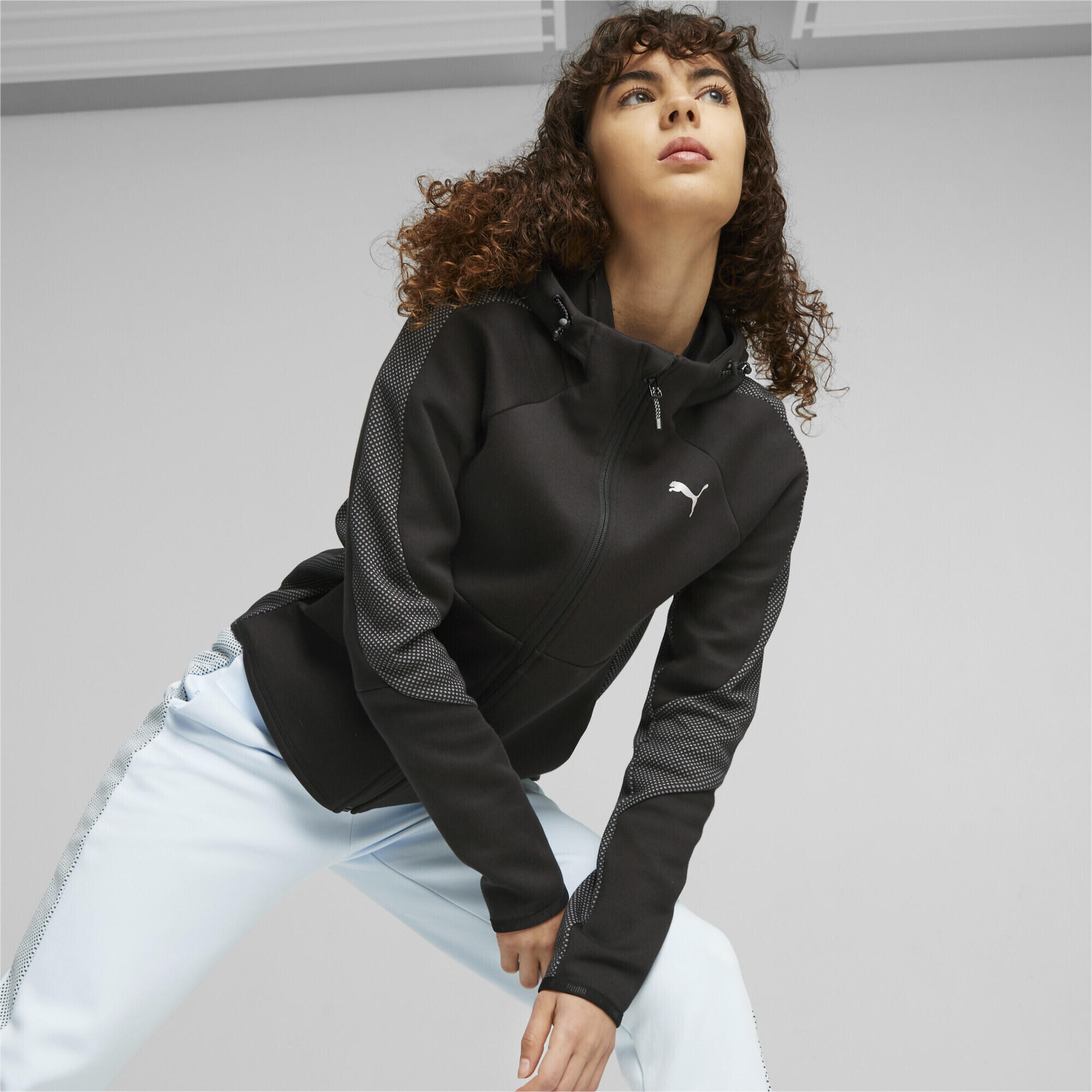 Hoodie zippé EVOSTRIPE Femme PUMA Black 2/7