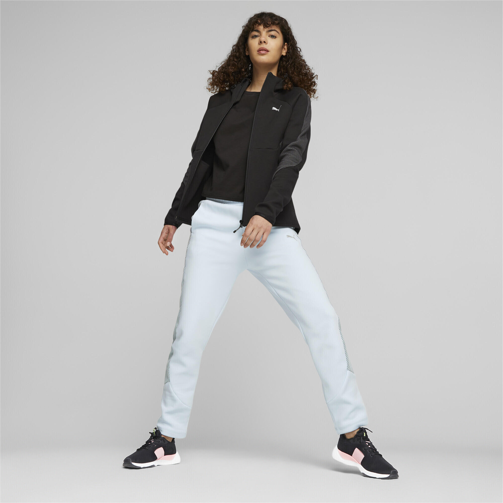 Hoodie zippé EVOSTRIPE Femme PUMA Black 3/7
