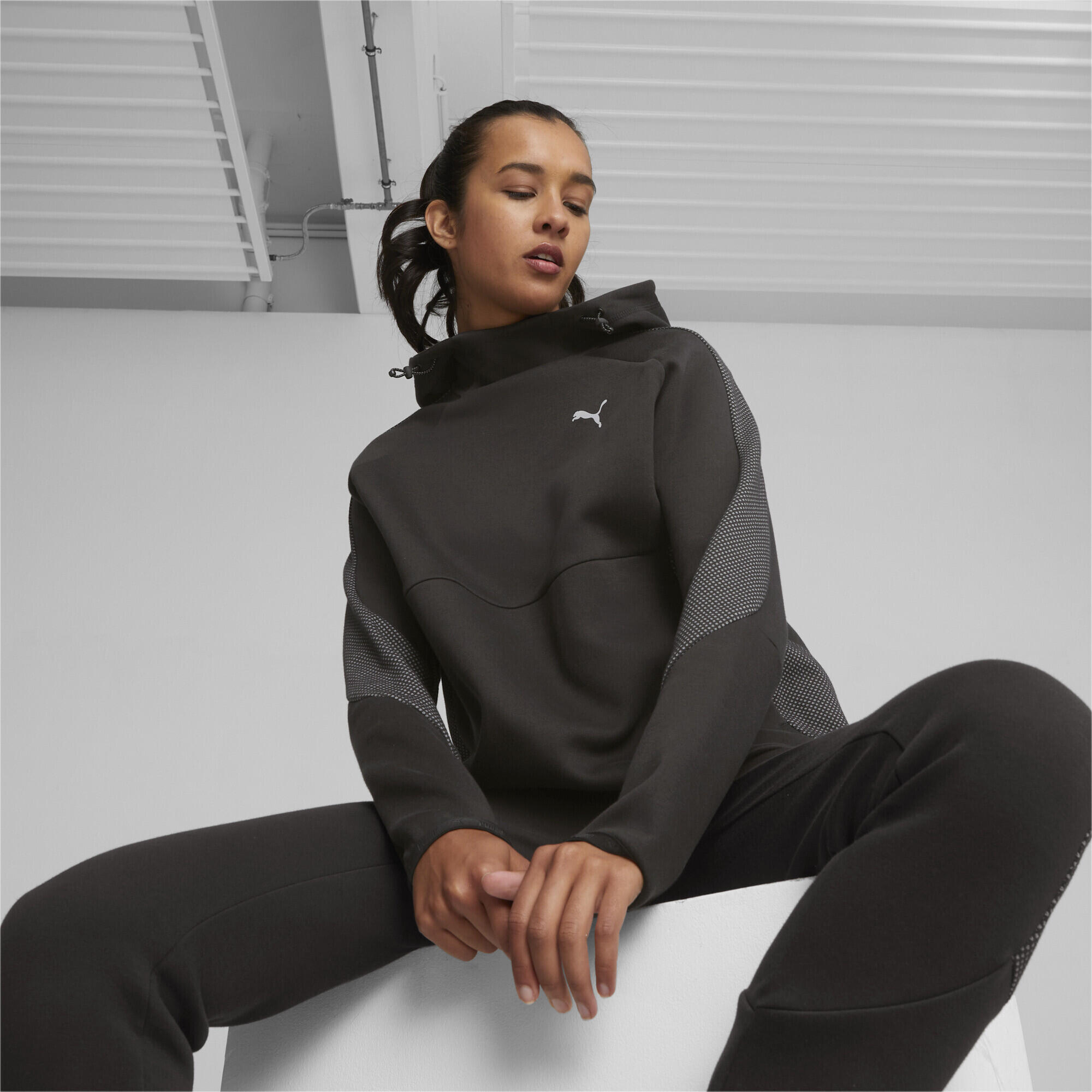 Sweat à capuche Evostripe Femme PUMA Black 2/6