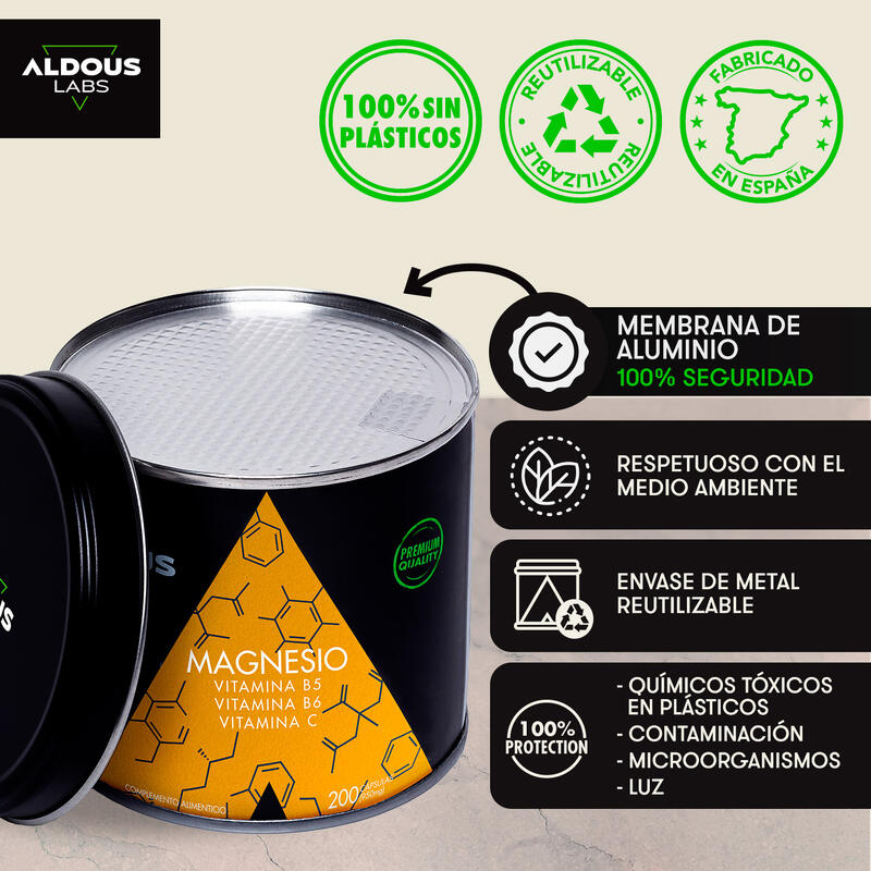 Magnesio con Vitamina C, B5 y B6