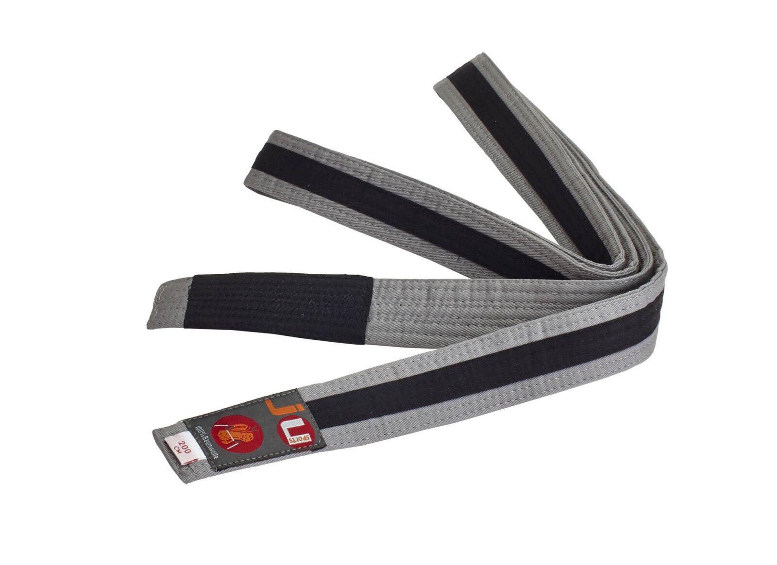 Centura BJJ  Junior Ju Sports Gri/Neagru