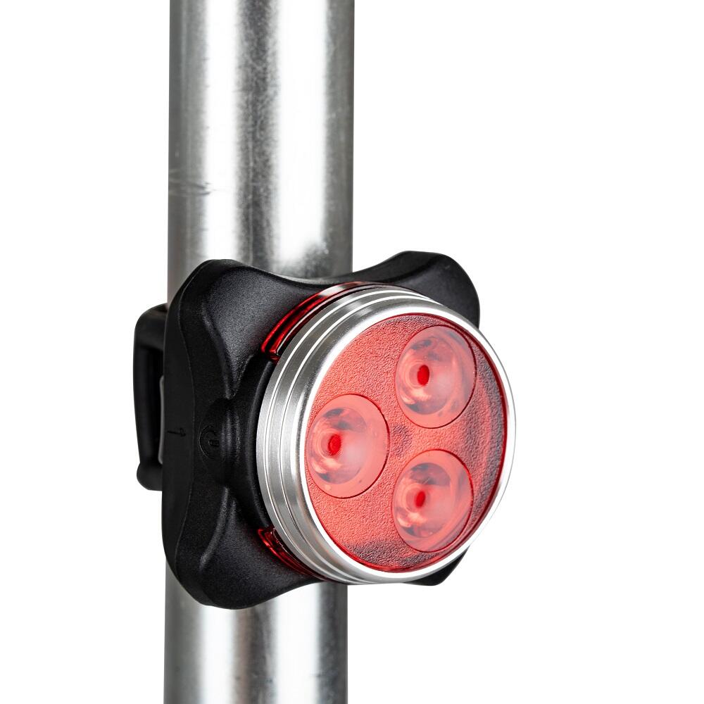 Cyklistické zadní světlo VA0117 červené akumulátorové USB 3/7