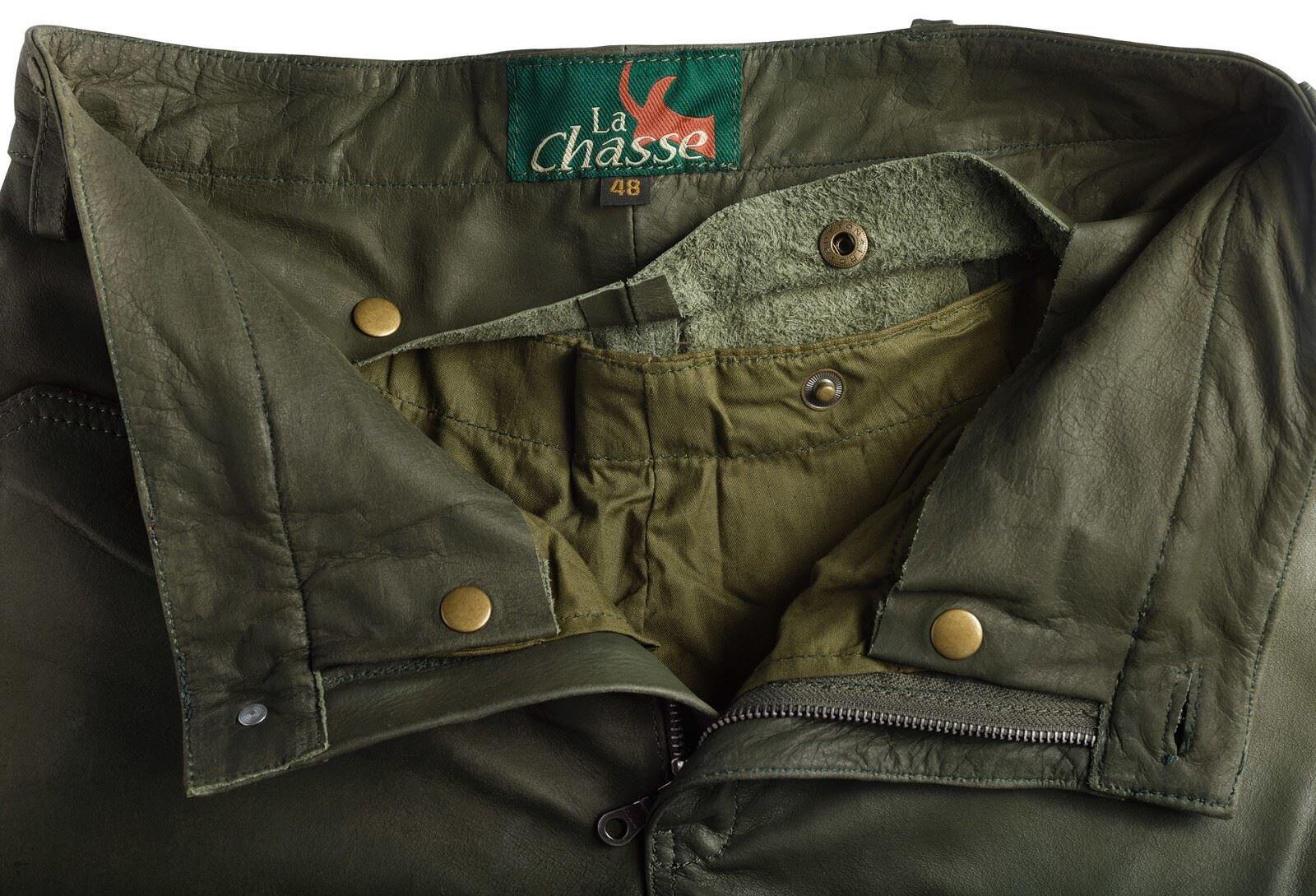 La Chasse® Lederhose aus Büffelleder (Stiefelhose) Herren extrem strapazierfähig 3/5