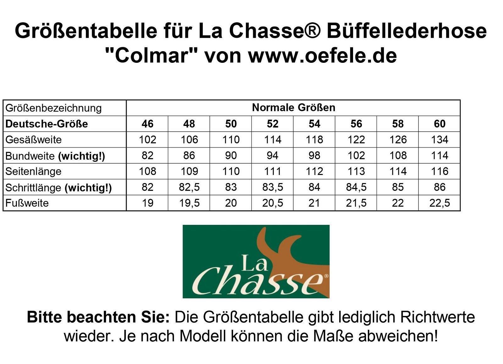 La Chasse® Cargo-Lederhose "Colmar" mit CANVAS-Besatz und 2 Beintaschen Jagdhose 4/5