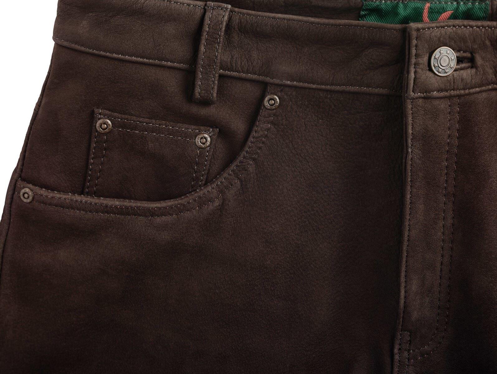 La Chasse® Nubukhose aus Büffelleder Jagd-Lederhose Jagdhose Büffellederhose NEU 3/5