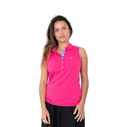 CHIBERTA Polo De Golf   sans manches pour femme  Rose