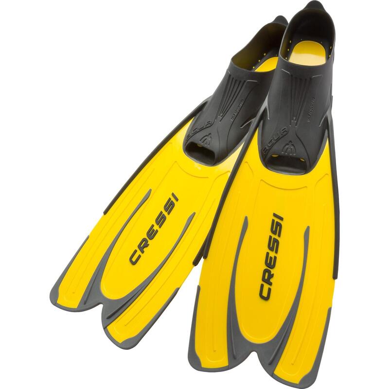 Agua Fins Full foot snorkeling fins - Yellow