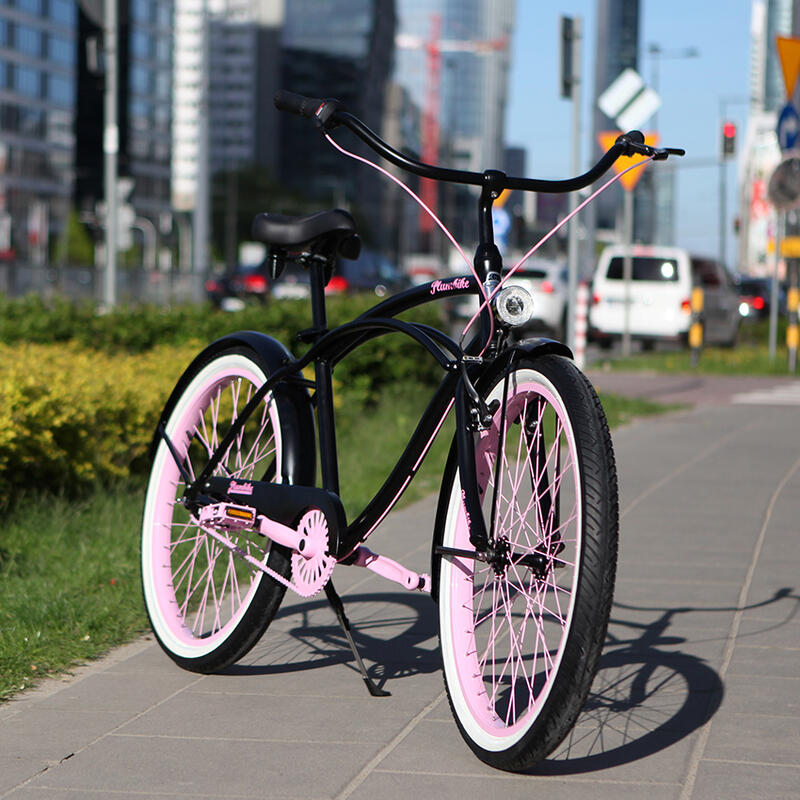 Rower miejski damski Plumbike Rider Go Girl Black 7biegowy z hamulcem