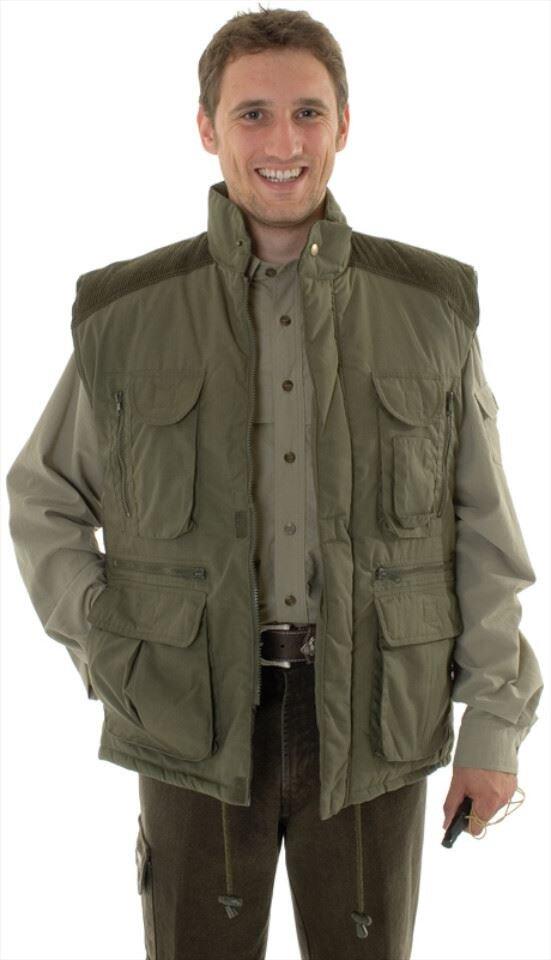 Elutex Funktionsweste Schießweste Angelweste Jagdweste mit vielen Taschen NEU 3/5