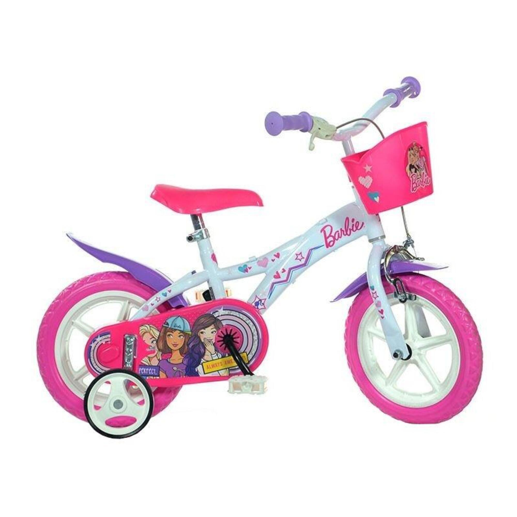 Dino Bikes 12" Barbie Kids Bike 1/2