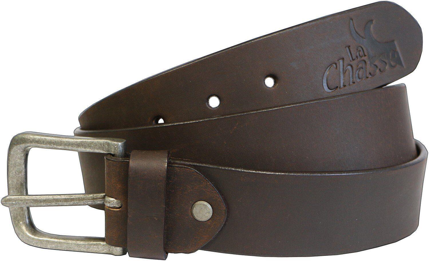 LA CHASSE La Chasse® Ledergürtel »Büffelledergürtel "Bison"