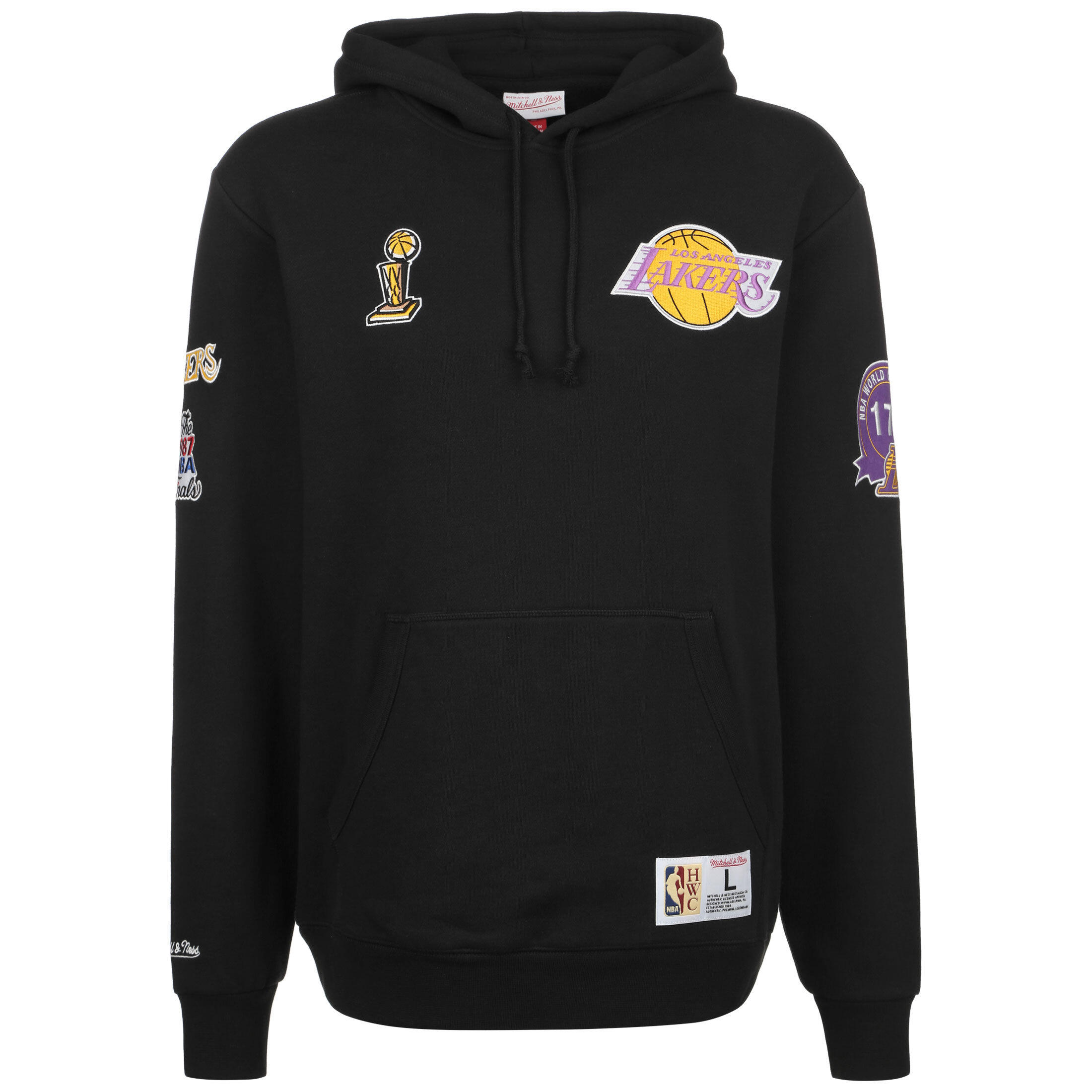 Sweat à capuche NBA Los Angeles Lakers Hommes MITCHELL & NESS 1/2
