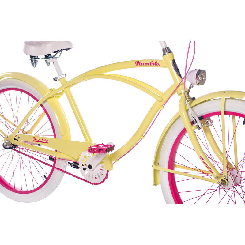 Rower miejski damski Rider Go Girl Lemonade 3-biegowy z hamulcem v-brake