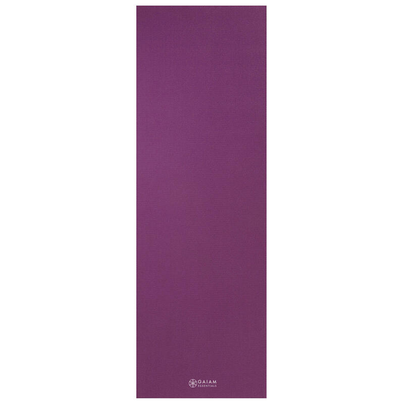 Mata do Jogi Gaiam Essentials 6 mm z paskiem fioletowa