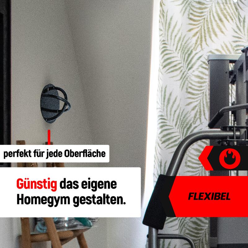 Wandhalterung für die Wand oder Decke - Fitnessbänder - Wandanker für Workouts