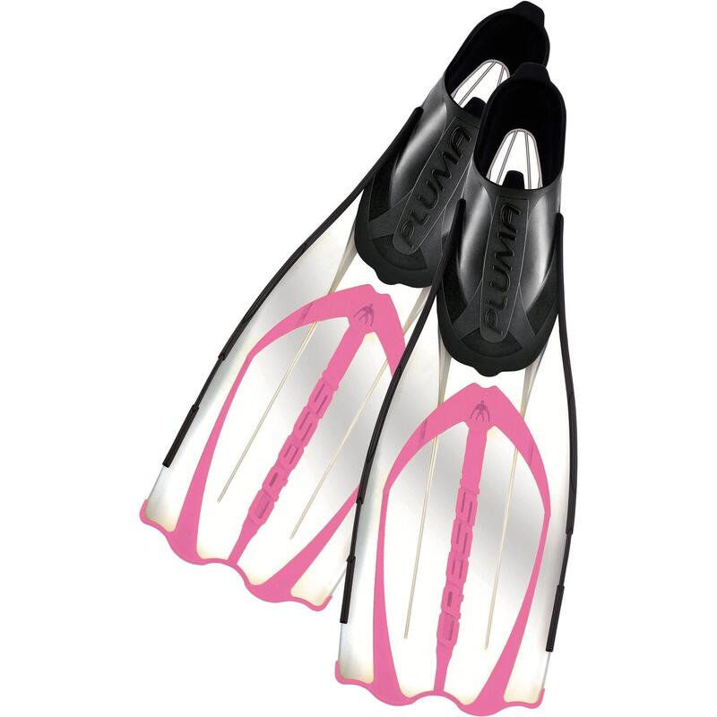 Pluma Adult Diving Fins - Pink