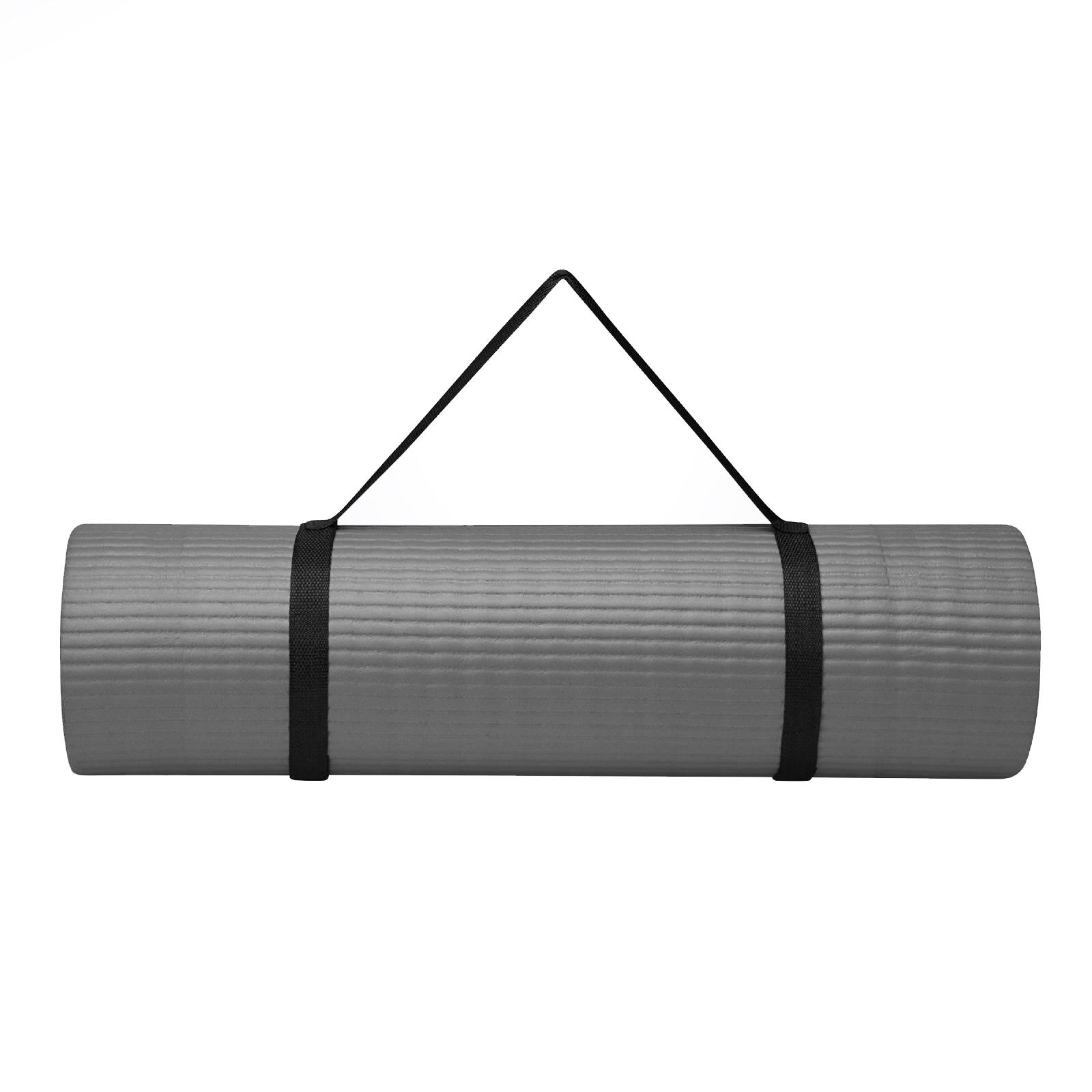 Mata fitness Gaiam 10 mm z paskiem 4/4