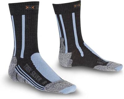 Dames wandelsokken x-socks trekking zilver