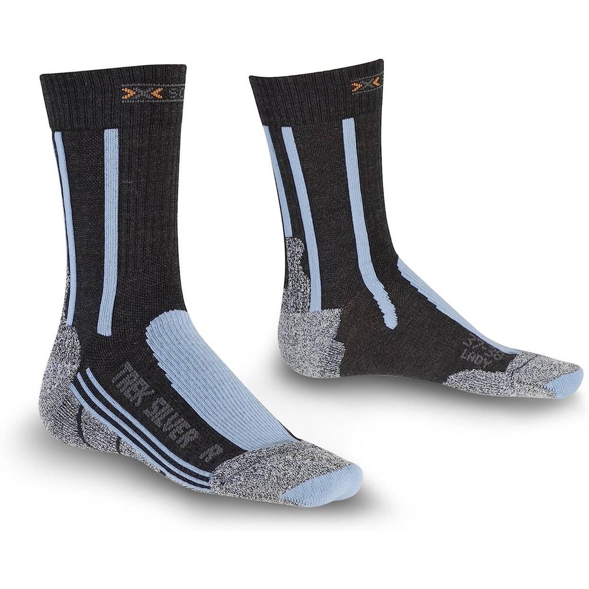 X-socks - Chaussettes De Trekking Pour Femmes X-socks Trekking Silver - Chaussettes - Gris|noir - 39/42 - Decathlon