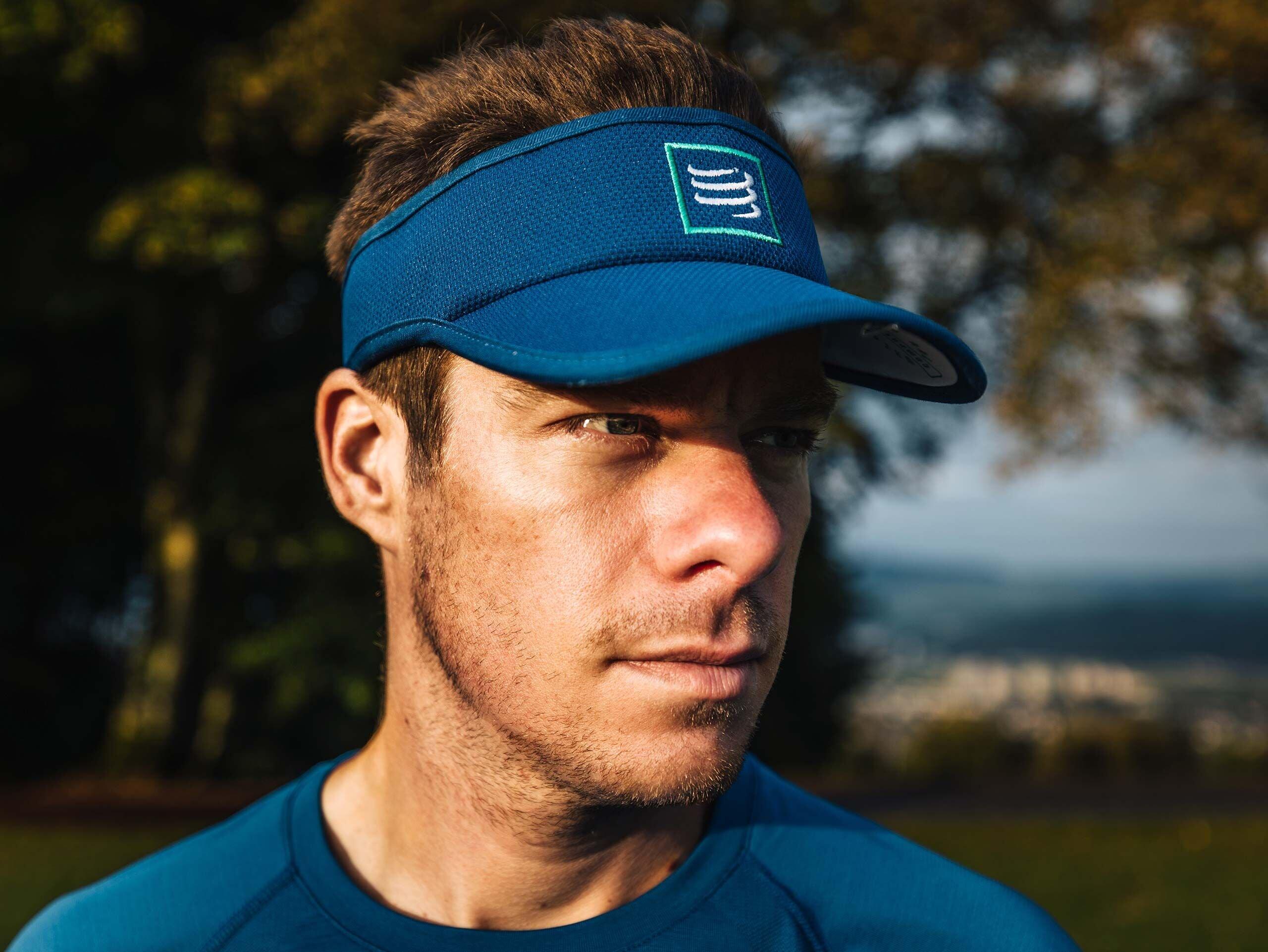 Visera Blue Lolite Azul running Azul Compressport 3/3