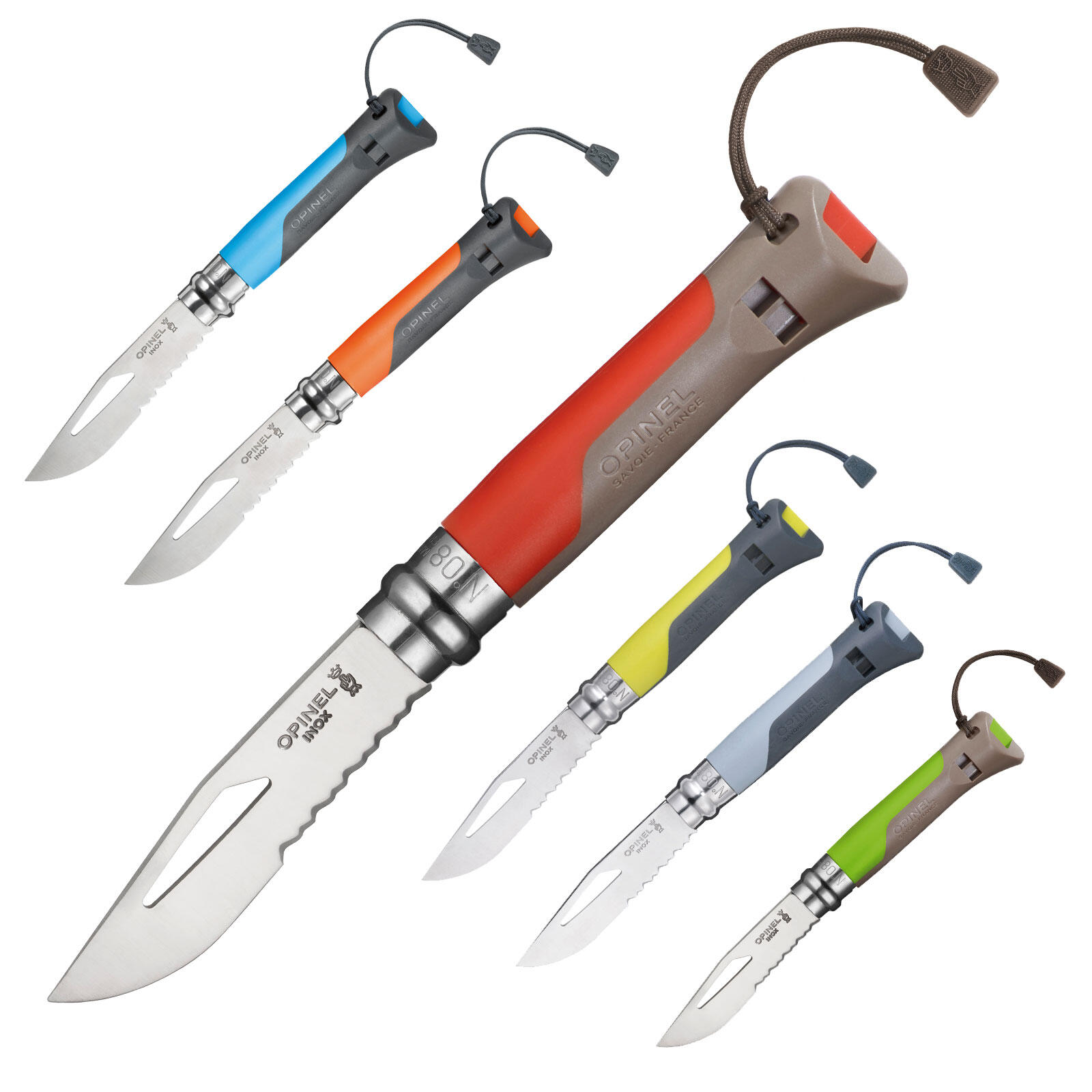 Coltello Opinel 08 Outdoor manico arancio 5/5