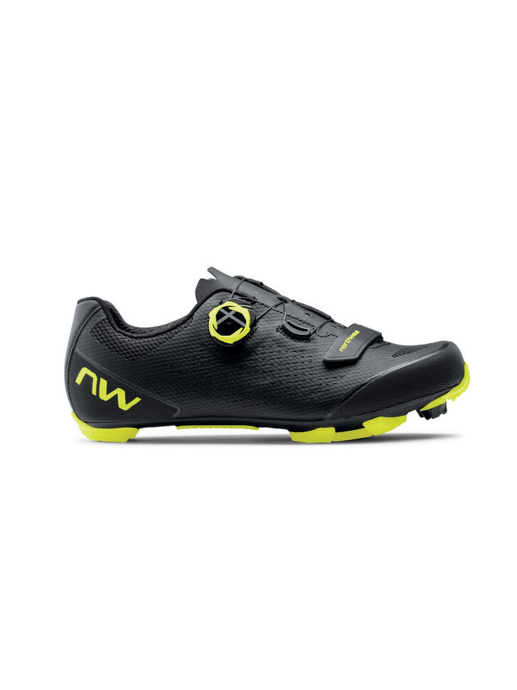 Buty rowerowe mtb i gravel męskie NORTHWAVE RAZER 2 czarno żółte