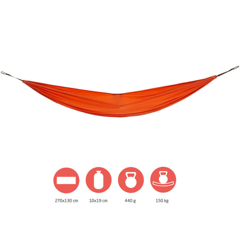 Bass Hammock Reise Hängematte Camping Wetterfest Nylon 440g Leicht