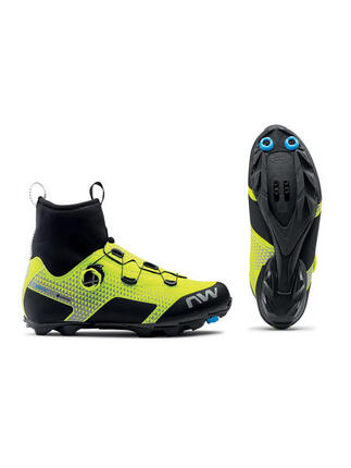 Buty rowerowe MTB gravel męskie NORTHWAVE CELSIUS XC ARCTIC GTX żółte Gore-Tex