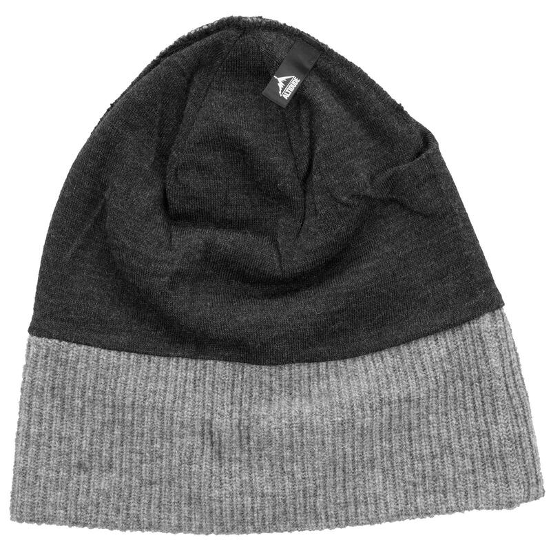 Wintermuts Hermit Rip grof gebreide unisex beanie muts merinowol