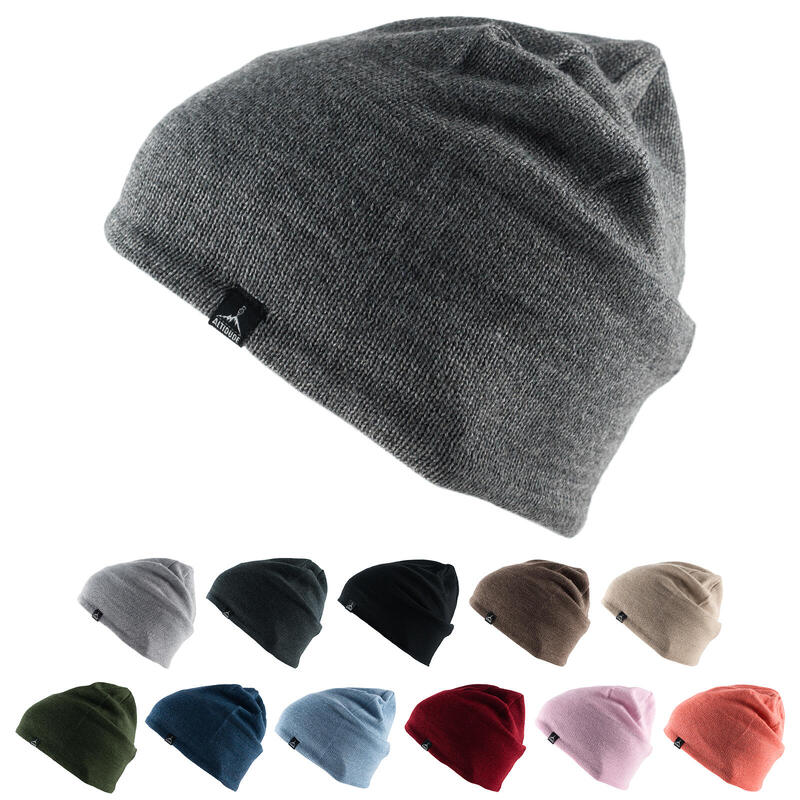 Wintermuts Seeker fijn gebreide muts unisex beanie wollen merinowol