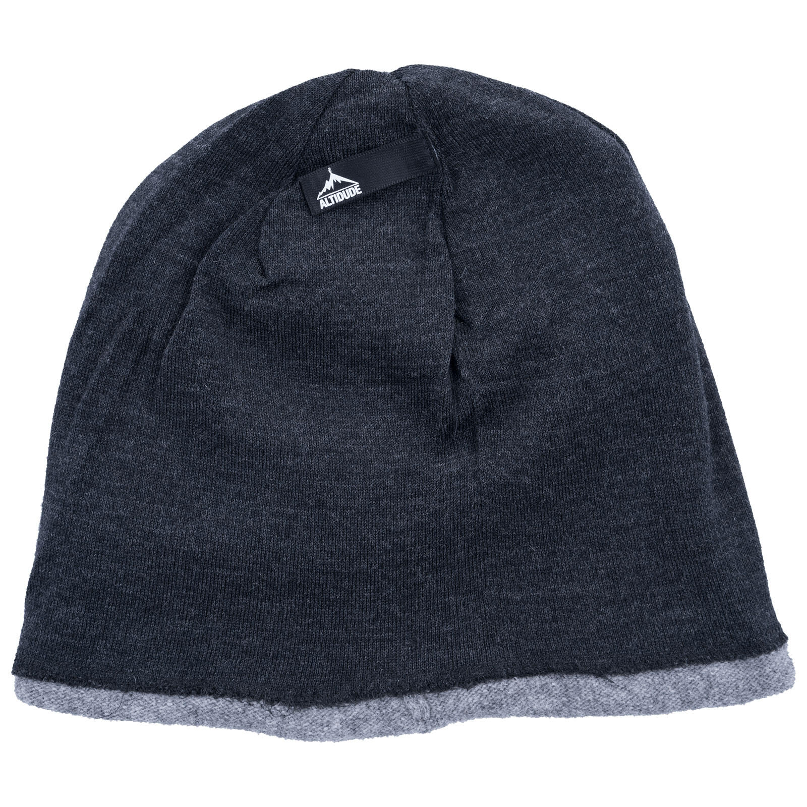 Winter muts Edge fijn gebreide unisex beanie lam & merino wol 2/5