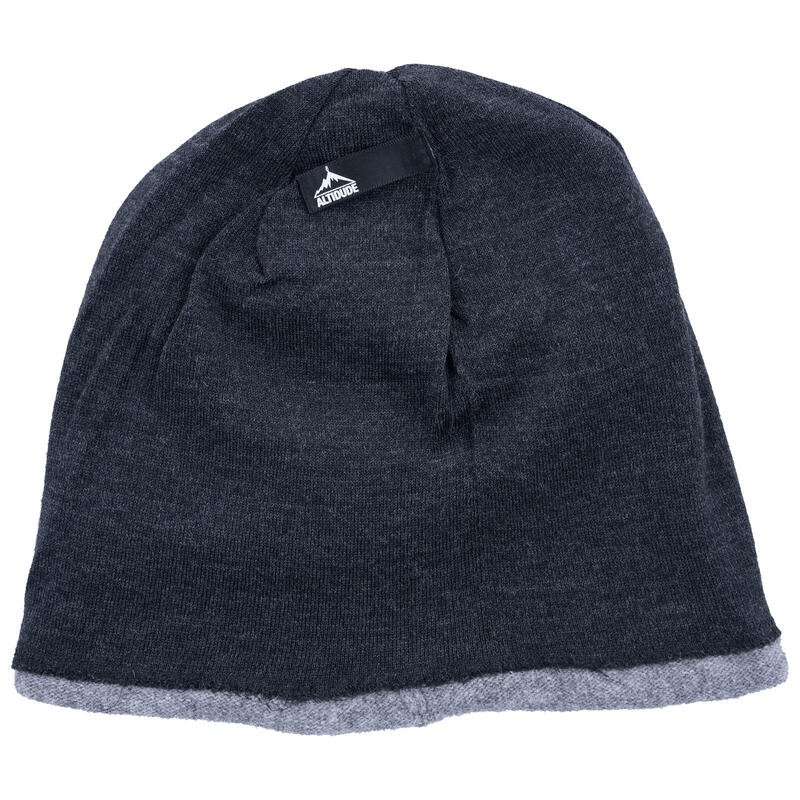 Winter muts Edge fijn gebreide unisex beanie lam & merino wol