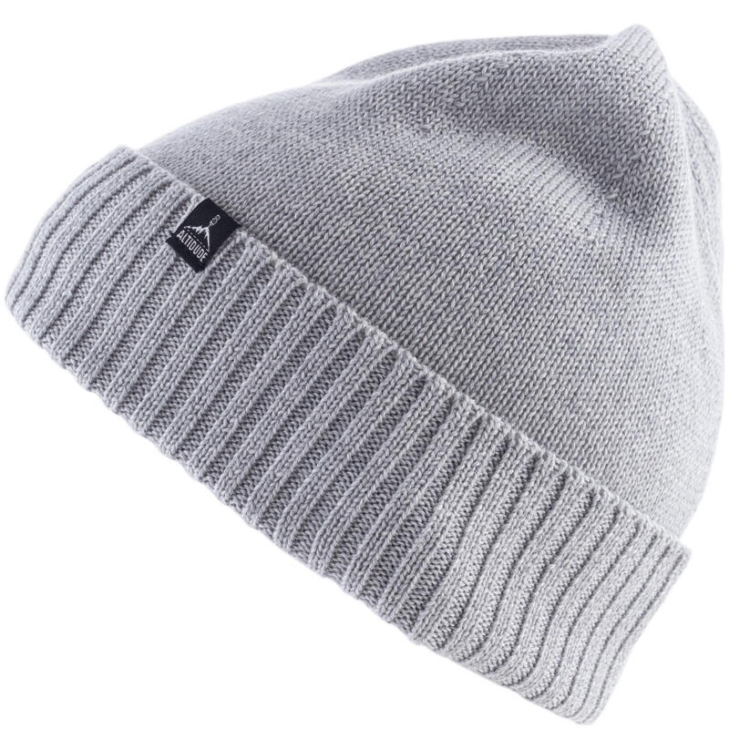 Bonnet d'hiver Plain Fein tricoté unisexe 100% laine mérinos