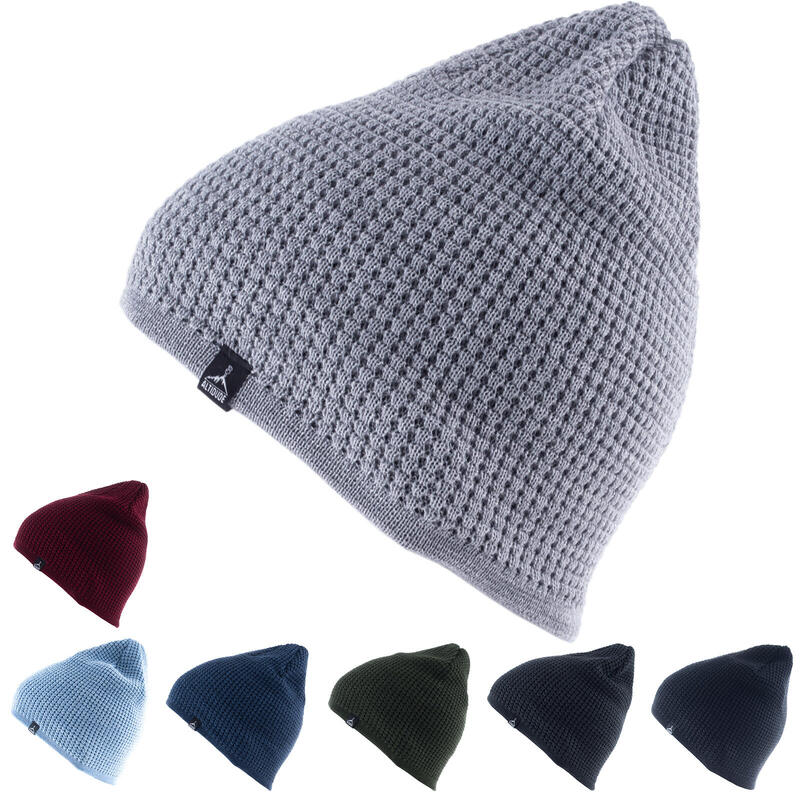 Bonnet d'hiver Seeker tricoté fin unisexe laine Mérinos