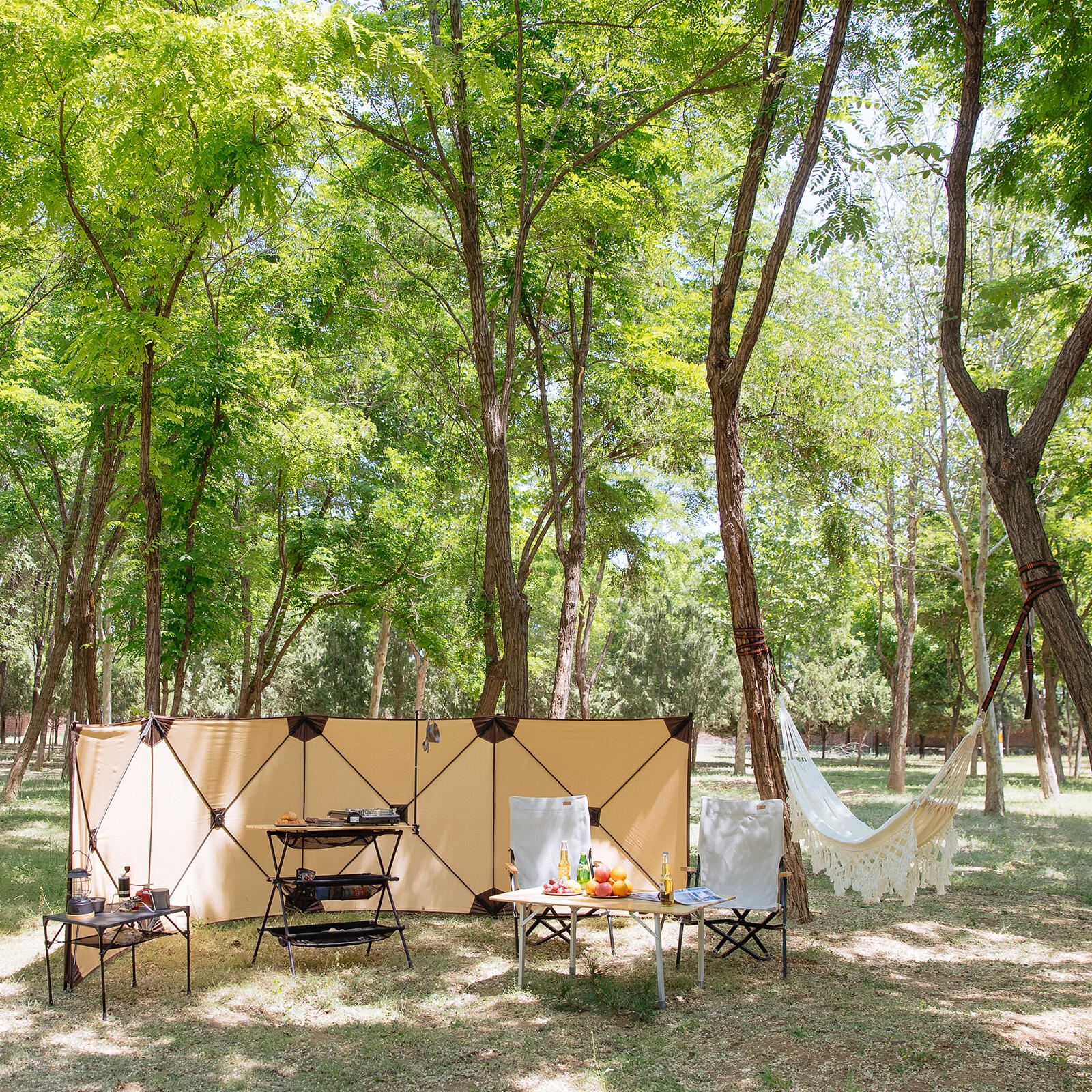 Paravent de camping Camden Quick Up XL Tente plage 500x125 4/6