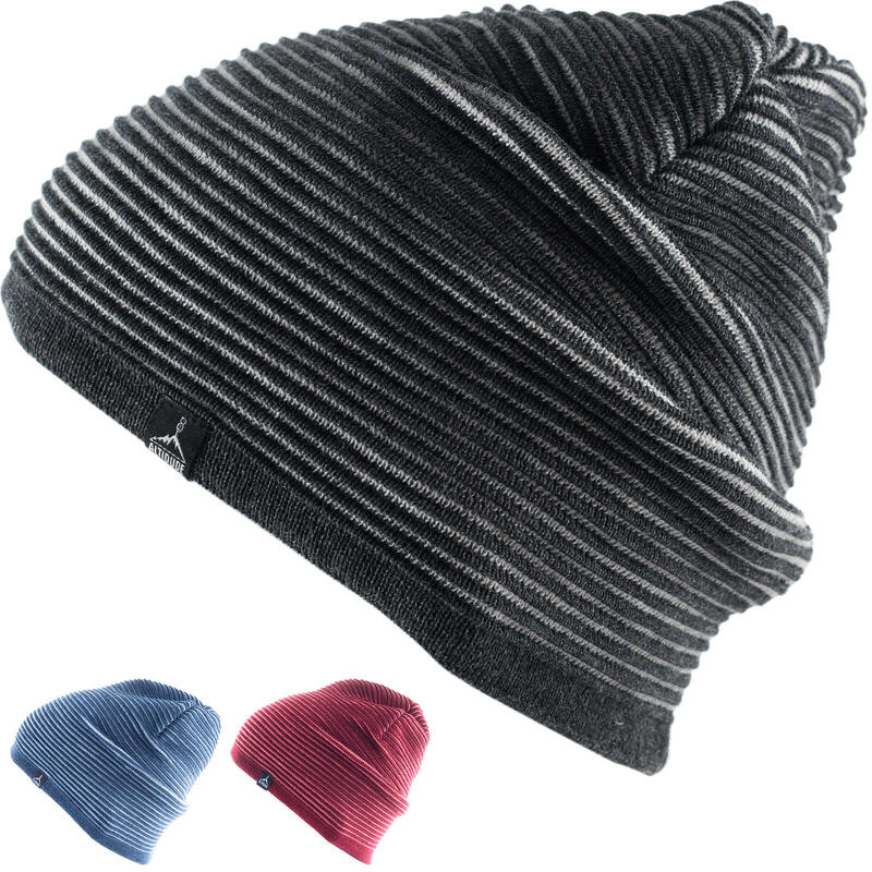 Wintermuts Hive fijn gebreide muts unisex beanie 100% merinowol