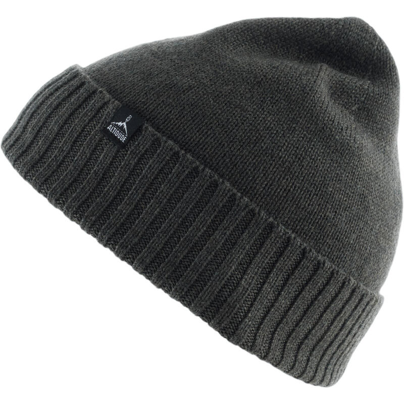 Altidude Winter Hat Plain Fijn gebreide muts Unisex Beanie 100% Merino Wol