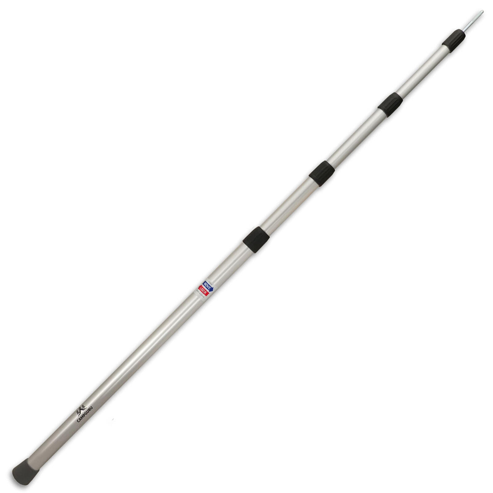 Campguru - Tige Télescopique Tarp Auvent Voile De Soleil Armature Alu 250 Cm - Arceaux De Tente - Gris - Taille Unique - Decathlon