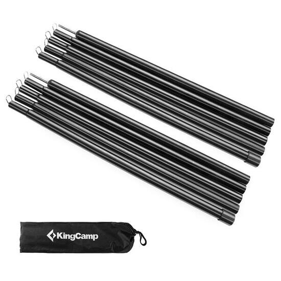 2x Set de tige tente Auvents Poteaux Tarp Armature en acier