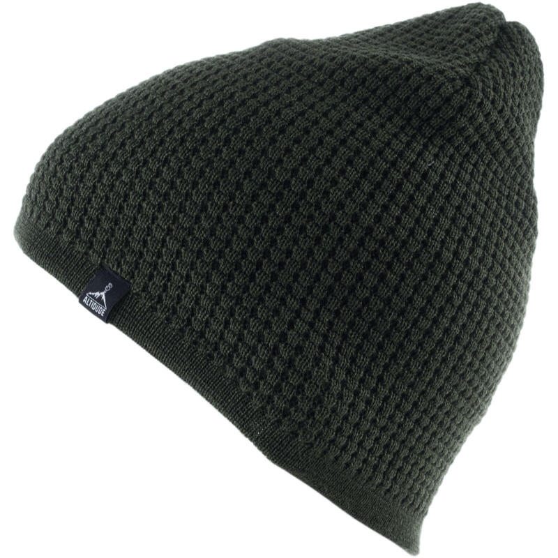 Wintermuts Seeker fijn gebreide muts unisex beanie wollen merinowol