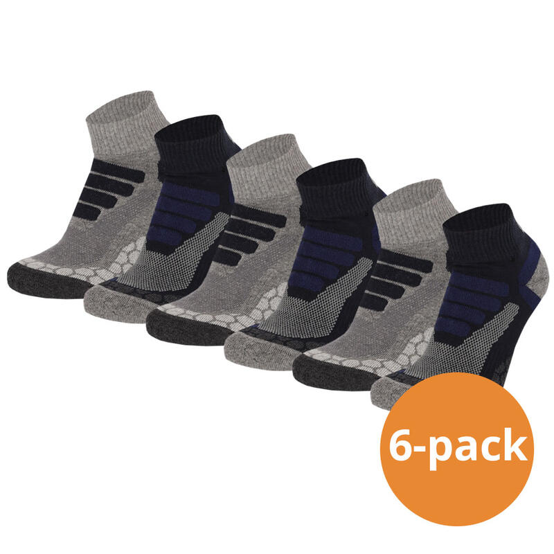 Xtreme Wandelsokken Quarter 6-pack Multi Blue