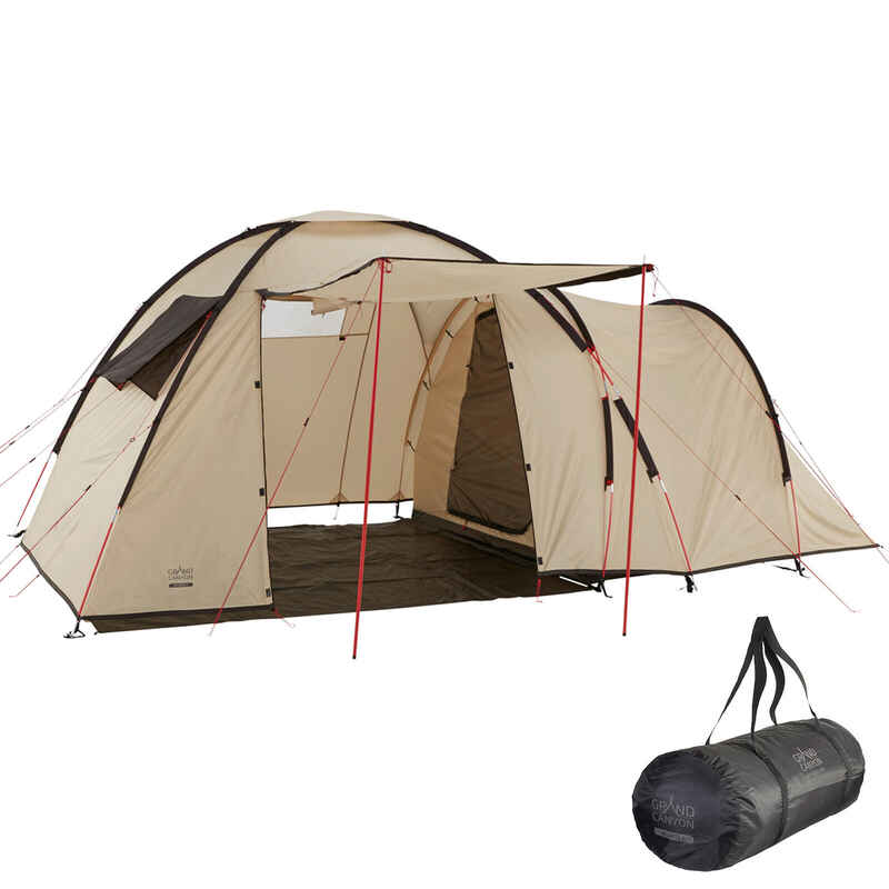 GRAND CANYON Kuppelzelt Atlanta 3 Personen Zelt Iglu Familien Camping Vorraum