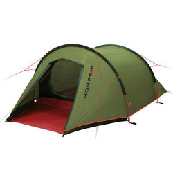 Tente tunnel légère High Peak Kite 2 LW, tente de camping avec potence